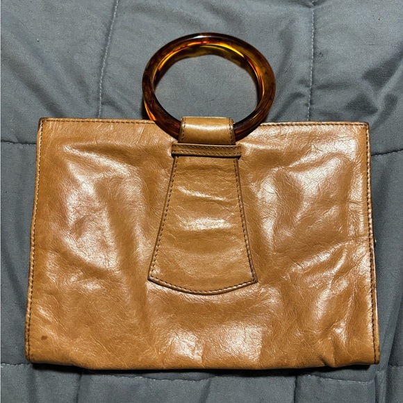 HOBO Handbags - HOBO INTERNATIONAL Tan Leather Tortoise Handled Handbag